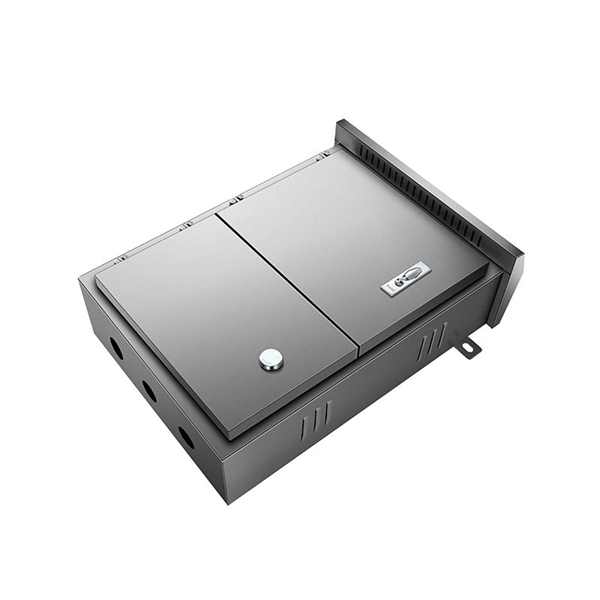 What is the working principle of a rack-mounted optical splitter 