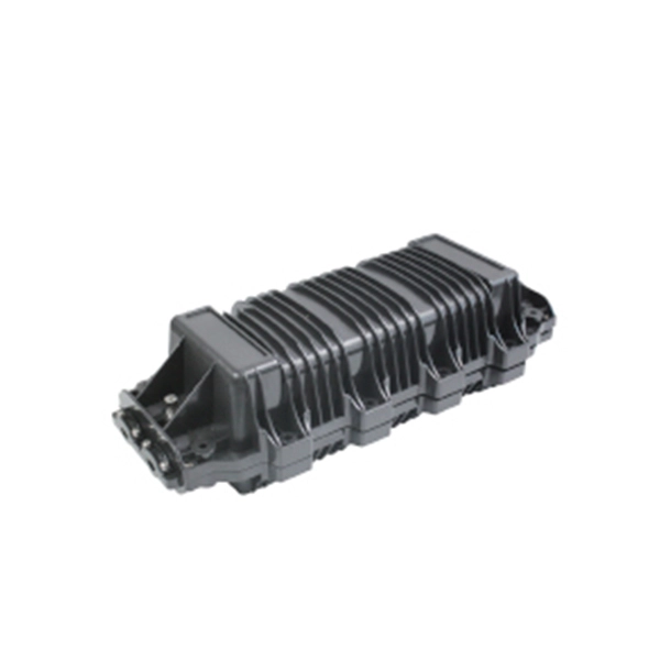What types of beam splitters are found in an optical distribution box 